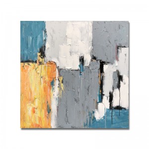 Nový design zcela ručně malované zlaté fólie zdi umění abstraktní plátno olejomalbana plátněnatáhnout