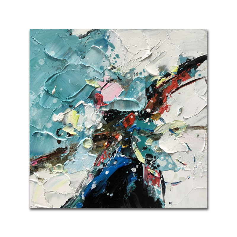 Contemporary Hotel Hand Canvas Abstractfotografie Olejové malby Wall Art Decor pro obývací pokoj Dekorativní minimalistický malování